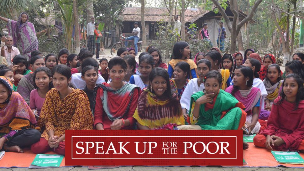 Speak Up For The Poor